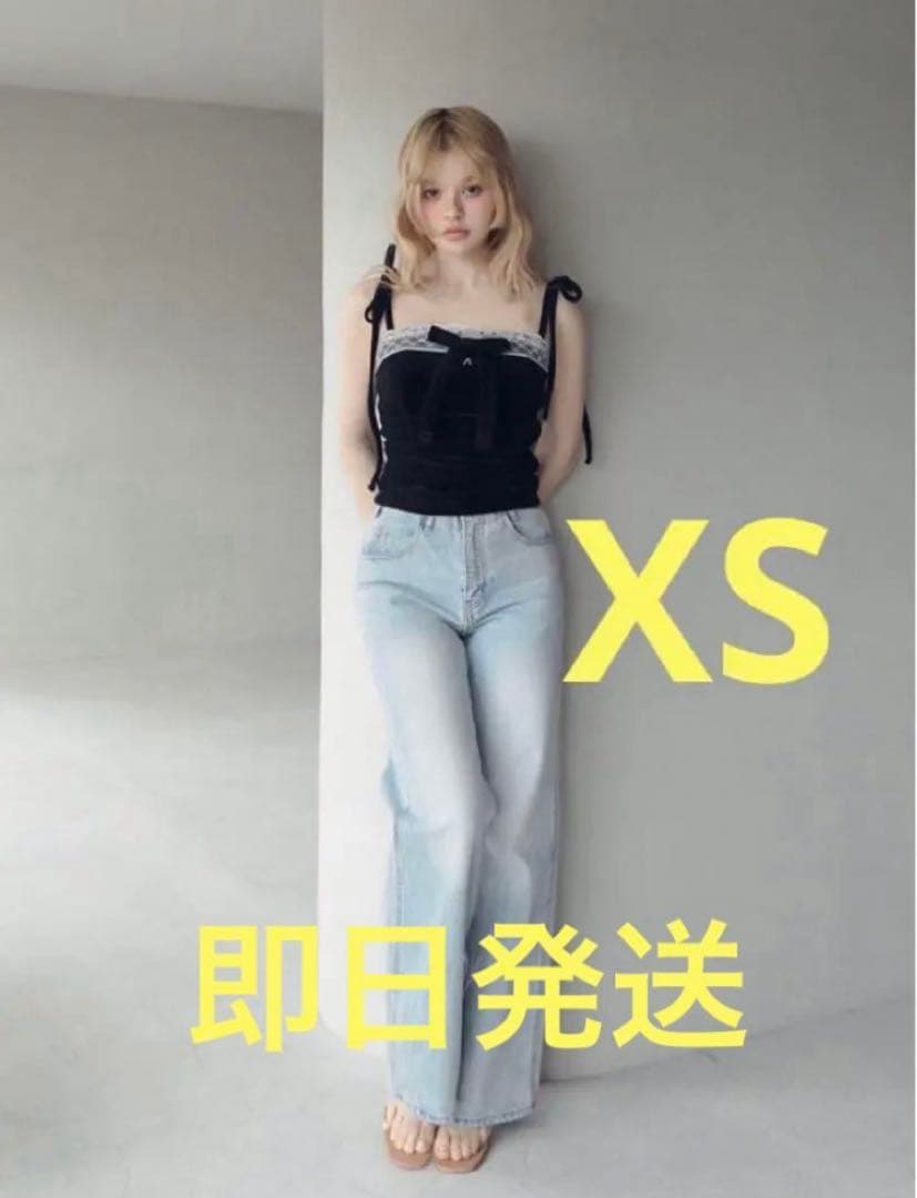 andmary アンドマリー Heart hip wide denim