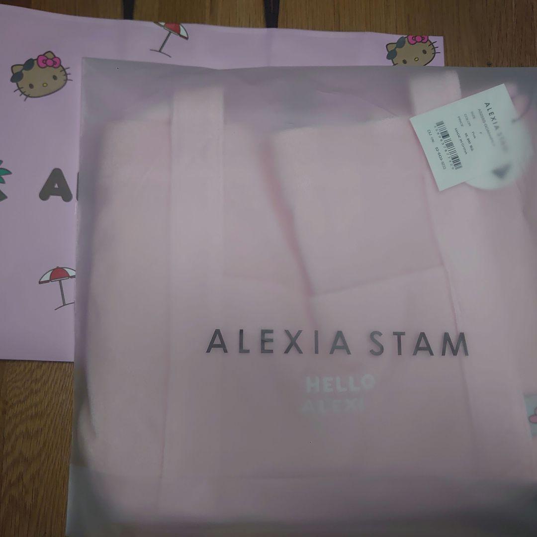 ALEXIA STAM ピンク ロゴトートバッグ 　キティ　マイメロ