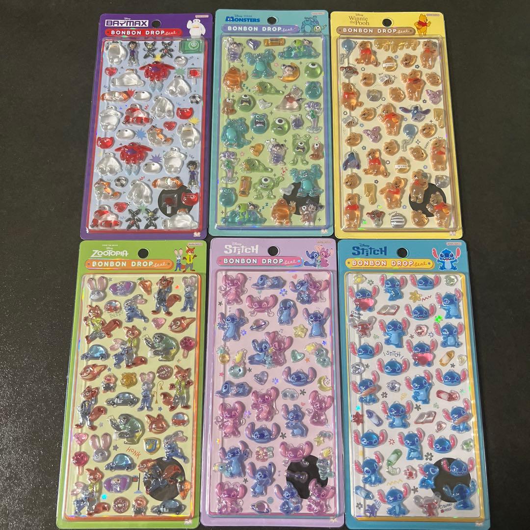 BONBON DROPシール　新作　ディズニー　6枚セット