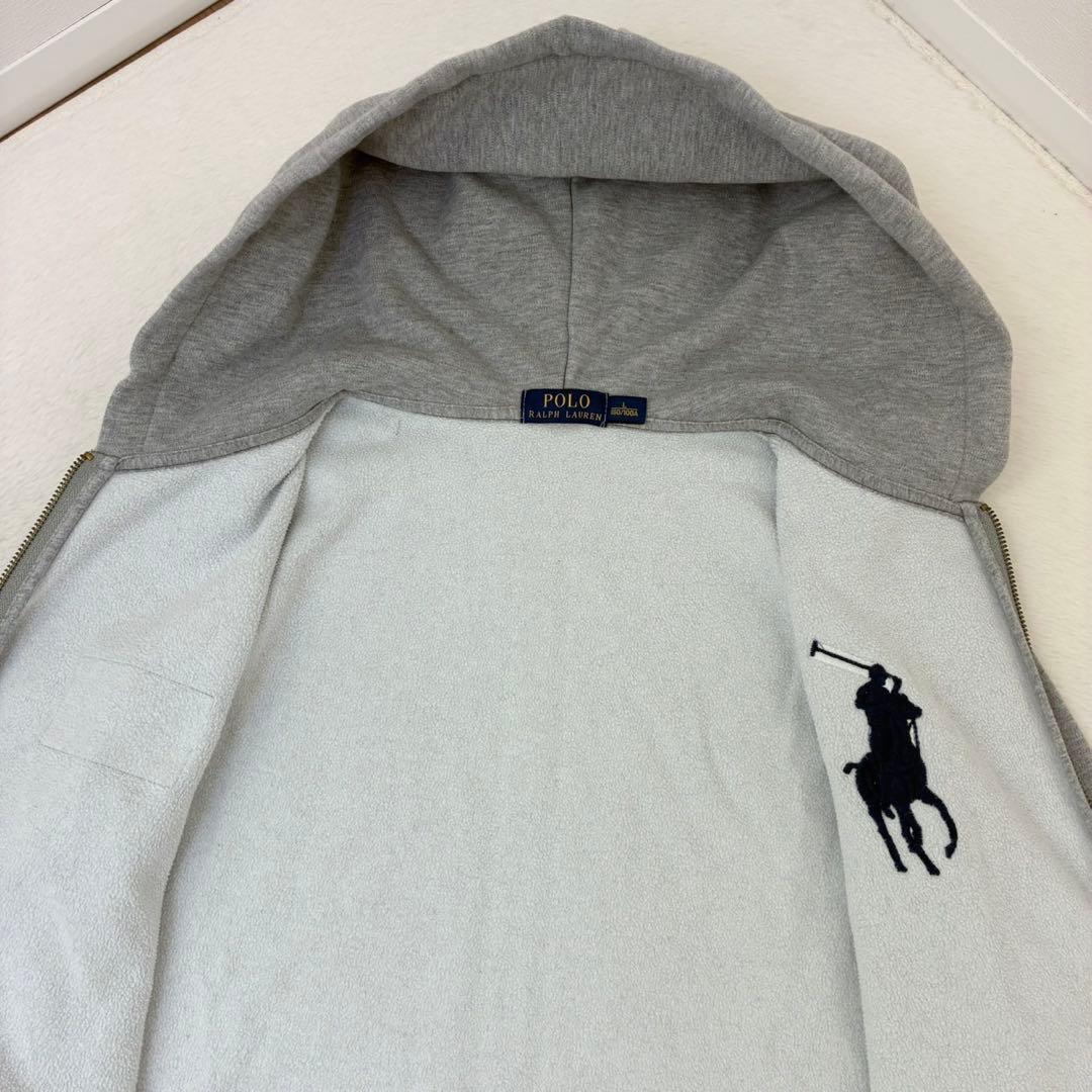 ✨美品✨ ポロラルフローレン パーカー ビックポニー 星条旗 グレー L