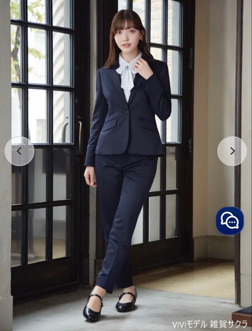 はるやまスーツセット　viviコラボ 【パンツスーツ上下　7号】