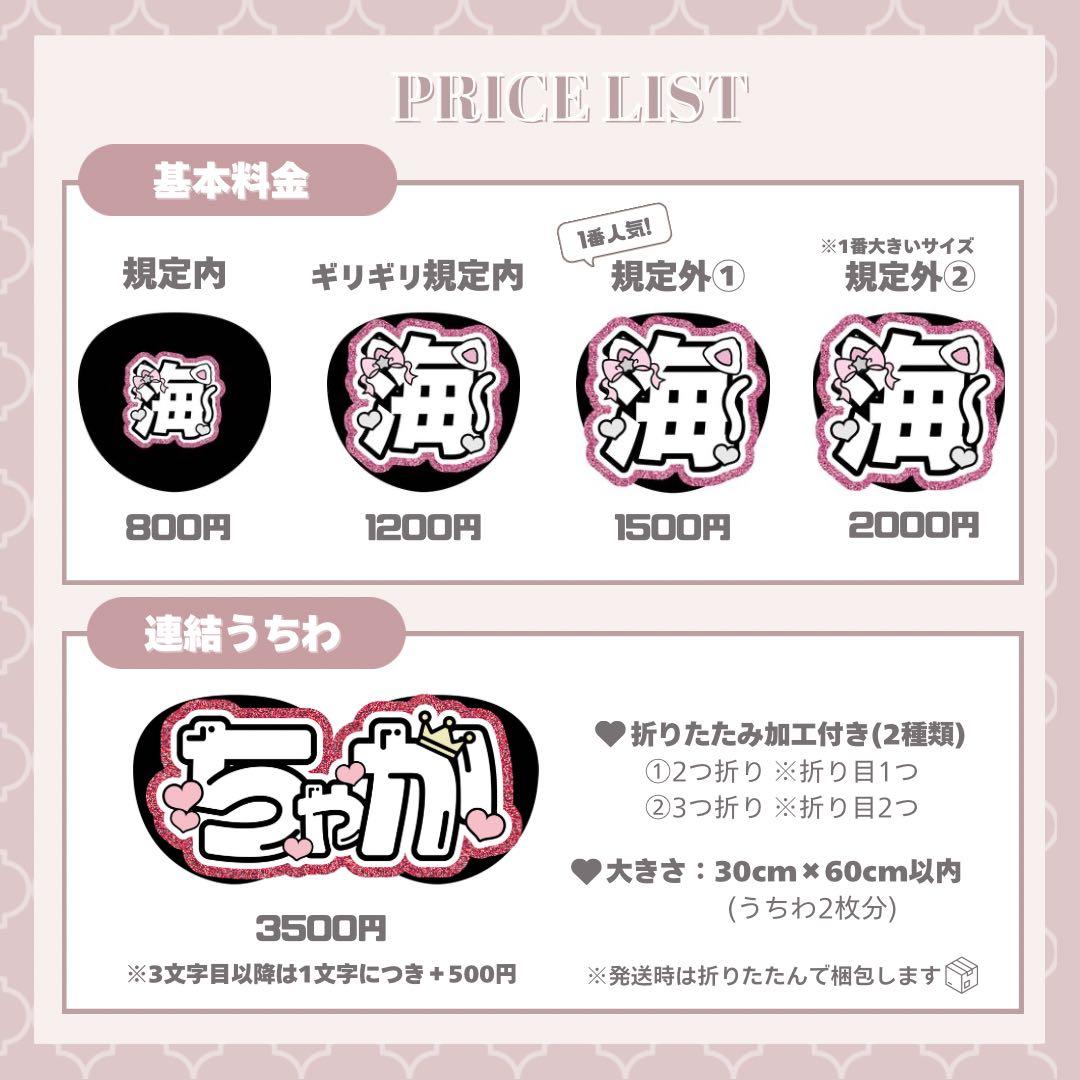 うちわ文字 オーダーページ 文字パネル うちわ屋さん - メルカリ