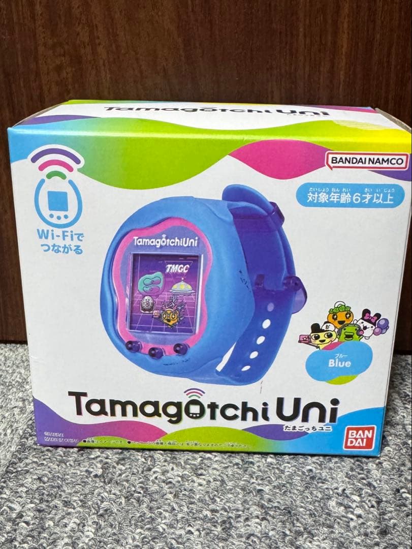 BANDAI Tamagotchi Uni Blue バンド充電ケーブル付き