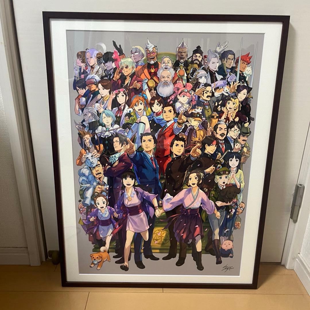 逆転裁判　20周年記念　額装グラフィックアート