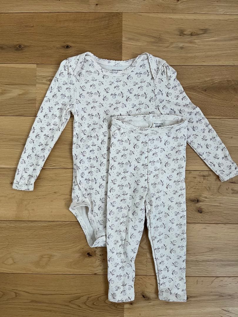 ロンパース・カバーオール SOOR PLOOM Pouf Onesie & Leggings 12m