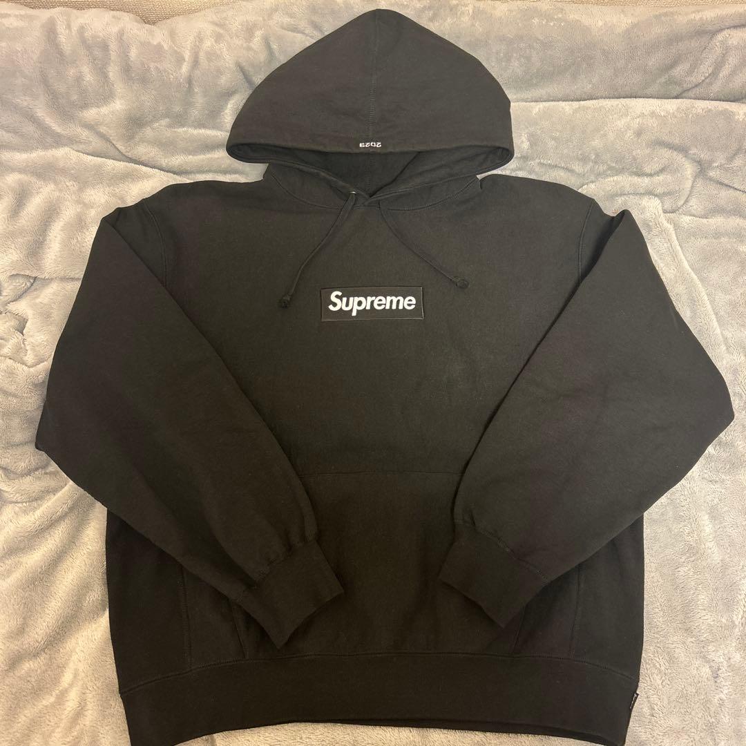 トップス Supreme Box Logo Hooded 23FW black
