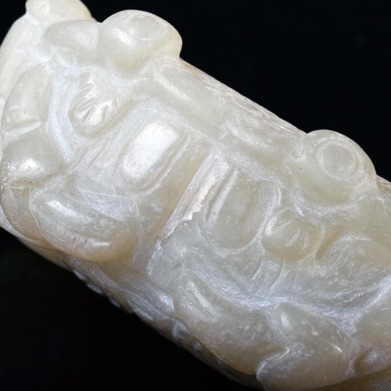 中国 玉石白玉彫刻 蟹形水孟 筆洗 V R8258 - メルカリ
