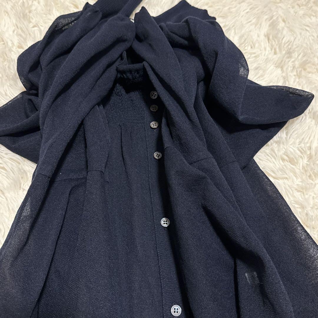 定価7万】 2025SS！ 極美品✨ ADORE シャーリングシアーニット 紺