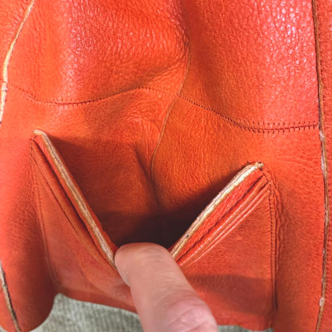 マブラン mabrun ムートンコート ボア メンズ オレンジ M 本革