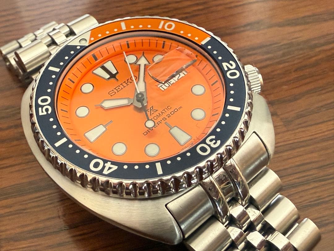 SEIKO 自動巻きダイバーズウォッチ オレンジ 限定500本 SBDY023 - メルカリ