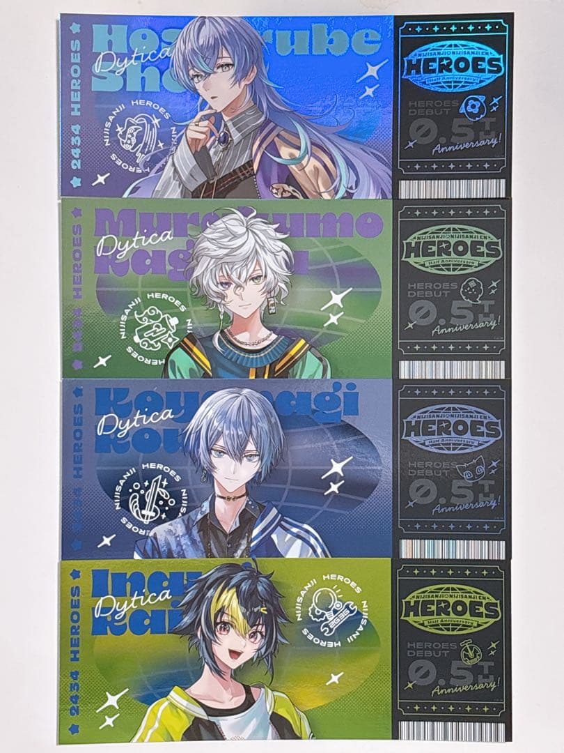 にじさんじ 星導 叢雲 小柳 伊波 ハーフアニバーサリー チケット風