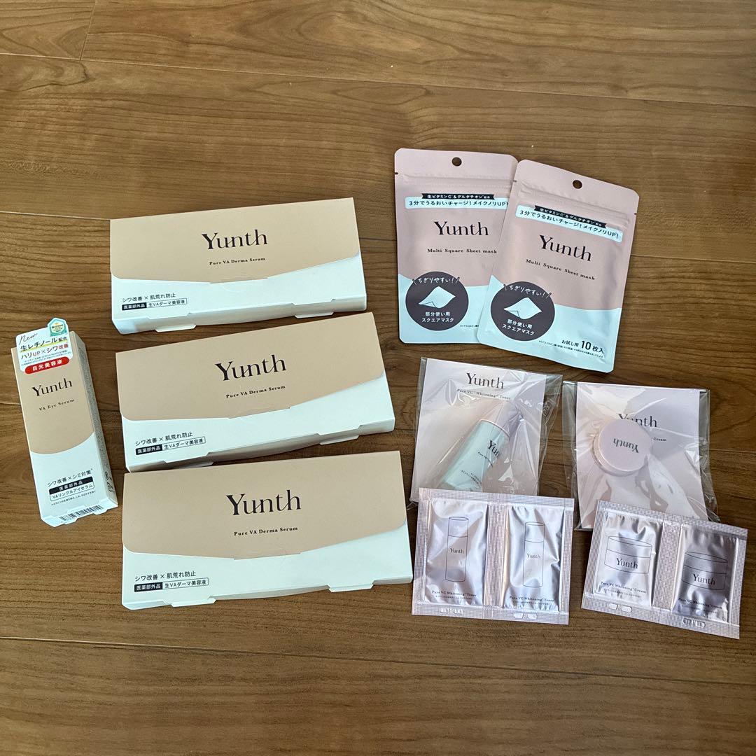 Yunth 美容液 目元美容液 シートマスク 化粧水 クリーム セット