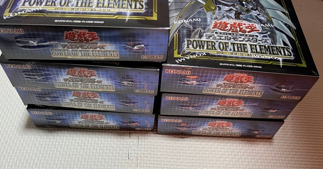遊戯王POWER OF THE ELEMENTS 7BOX シュリンク付