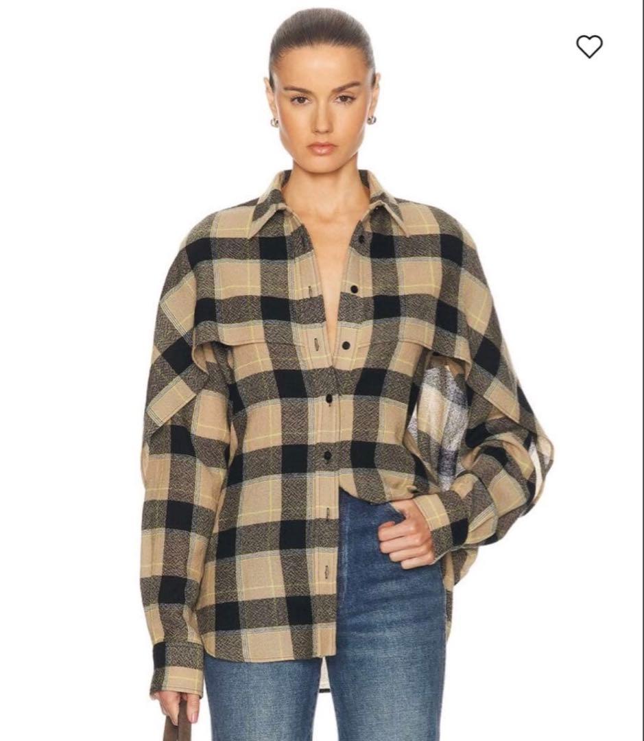 ステラマッカートニー レイヤード チェックシャツ ブラウス 中古・古着通販】STELLA McCARTNEY (ステラマッカートニー) チェック