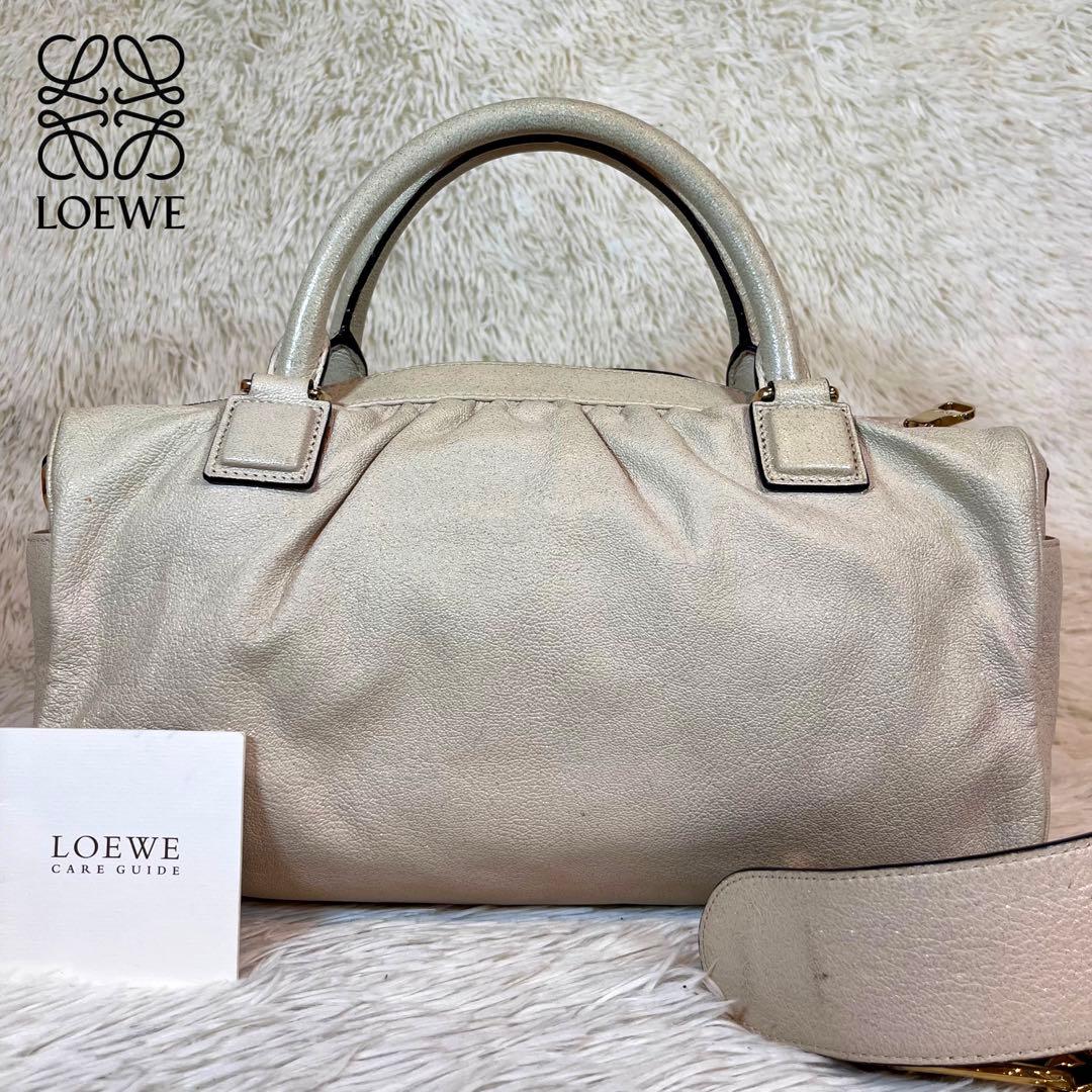 人気モデル✨ロエベ　アマソナ　2way ボストン　ショルダー　ハンドバッグ