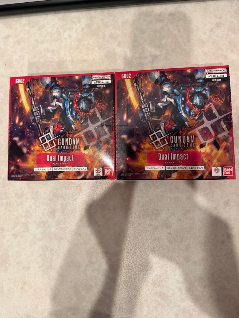 ガンダムカードゲーム Dual Impact［GD02］2BOXセット BANDAI（バンダイ） ガンダムカードゲーム ブースターパック Dual