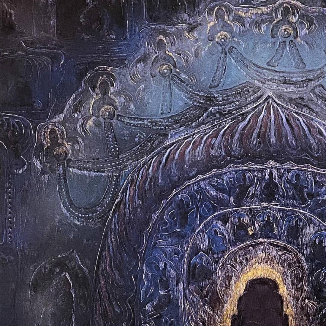 前田正憲、【龍門幻想】、希少な額装用画集より、新品額装付