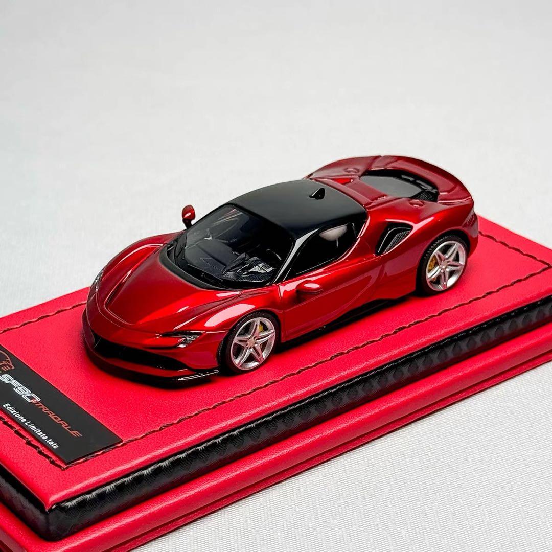 1/64 ART SF90 ストラダーレ　フェラーリ メタリックレッド箱破れあり 1/64 ART SF90 ストラダーレ フェラーリ メタリックレッド箱破れあり