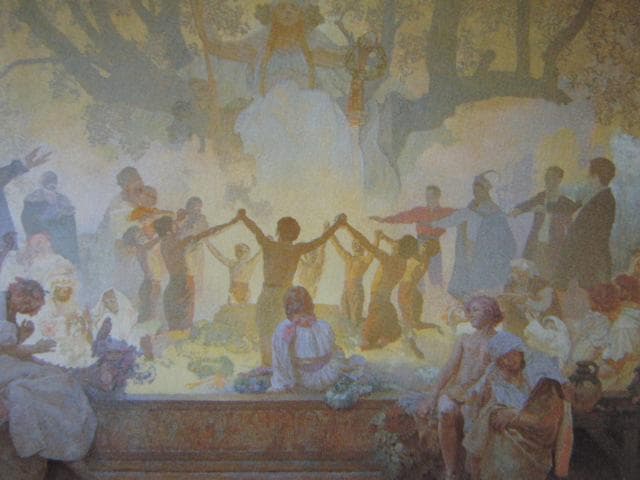 アルフォンス・ミュシャ、スラヴ菩提樹のもとでの若者たちの誓い