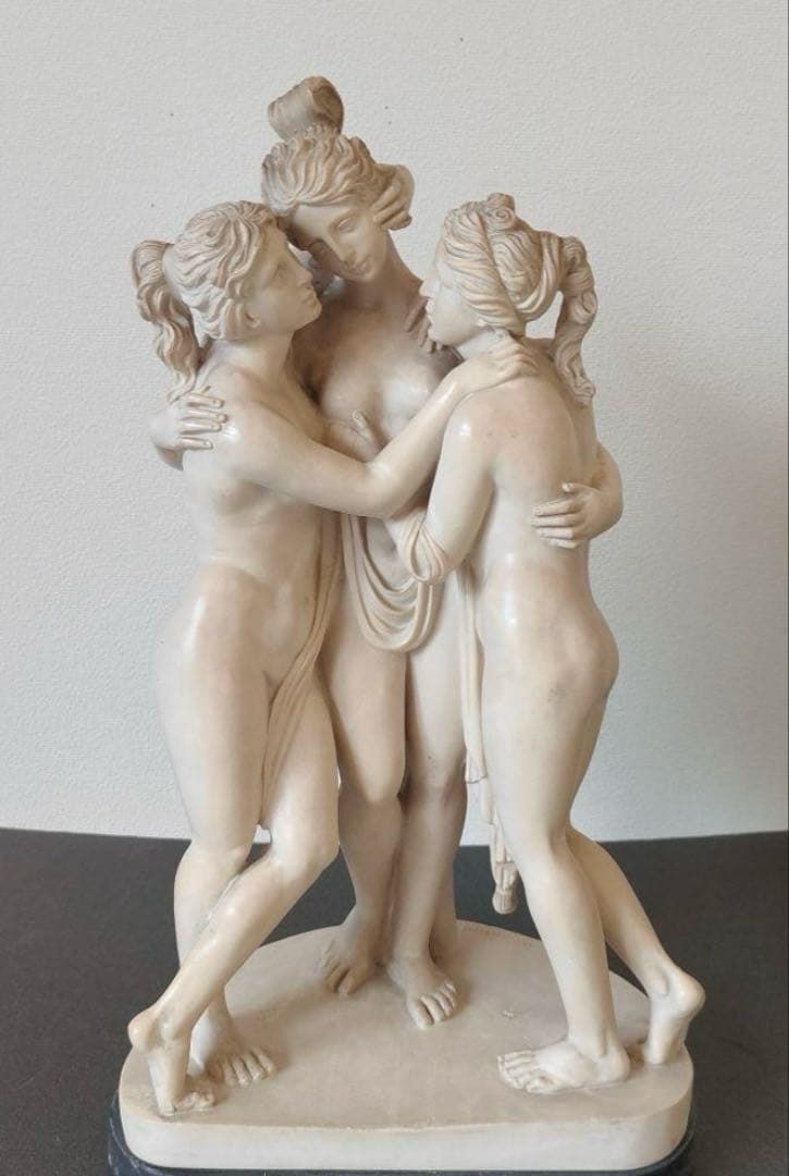 A.Santini作　三美神　彫刻　イタリア製