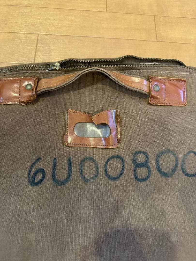 ビンテージ 40s ミリタリー 軍物 WW2 バッグ ステンシル コンマー