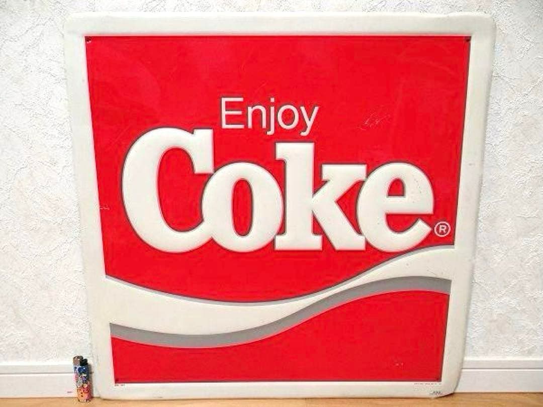 80年代 ビンテージ コカ・コーラ 看板 ホーロー 旧車 ガレージ 昭和 当時物 Yahoo!オークション -「コカコーラ 看板 ホーロー」の落札相場・落札価格