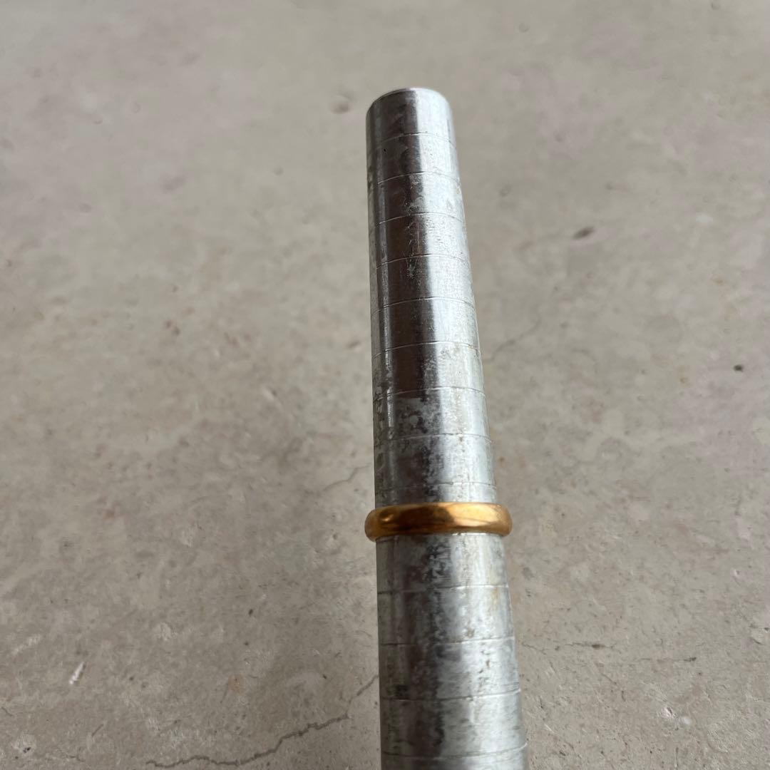 ゴールド リング 指輪 K18 18金 甲丸 かまぼこ 約10号 3.2g