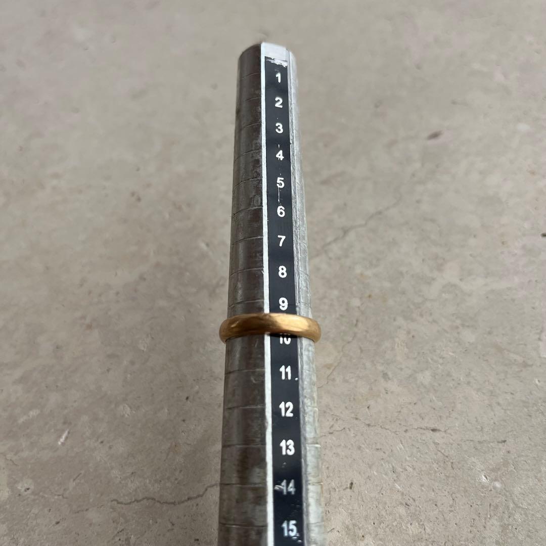 ゴールド リング 指輪 K18 18金 甲丸 かまぼこ 約10号 3.2g