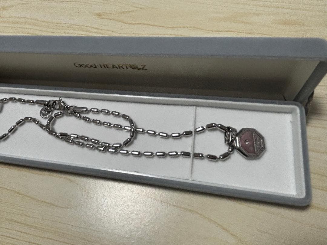 【半額以下】【箱付き】即日発送 グッドハーツネックレス メタリック八角形55cm