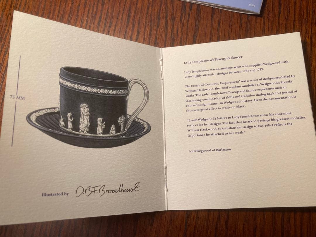 シリアルNo付き ウェッジウッド レディー テンプルタウン カップ