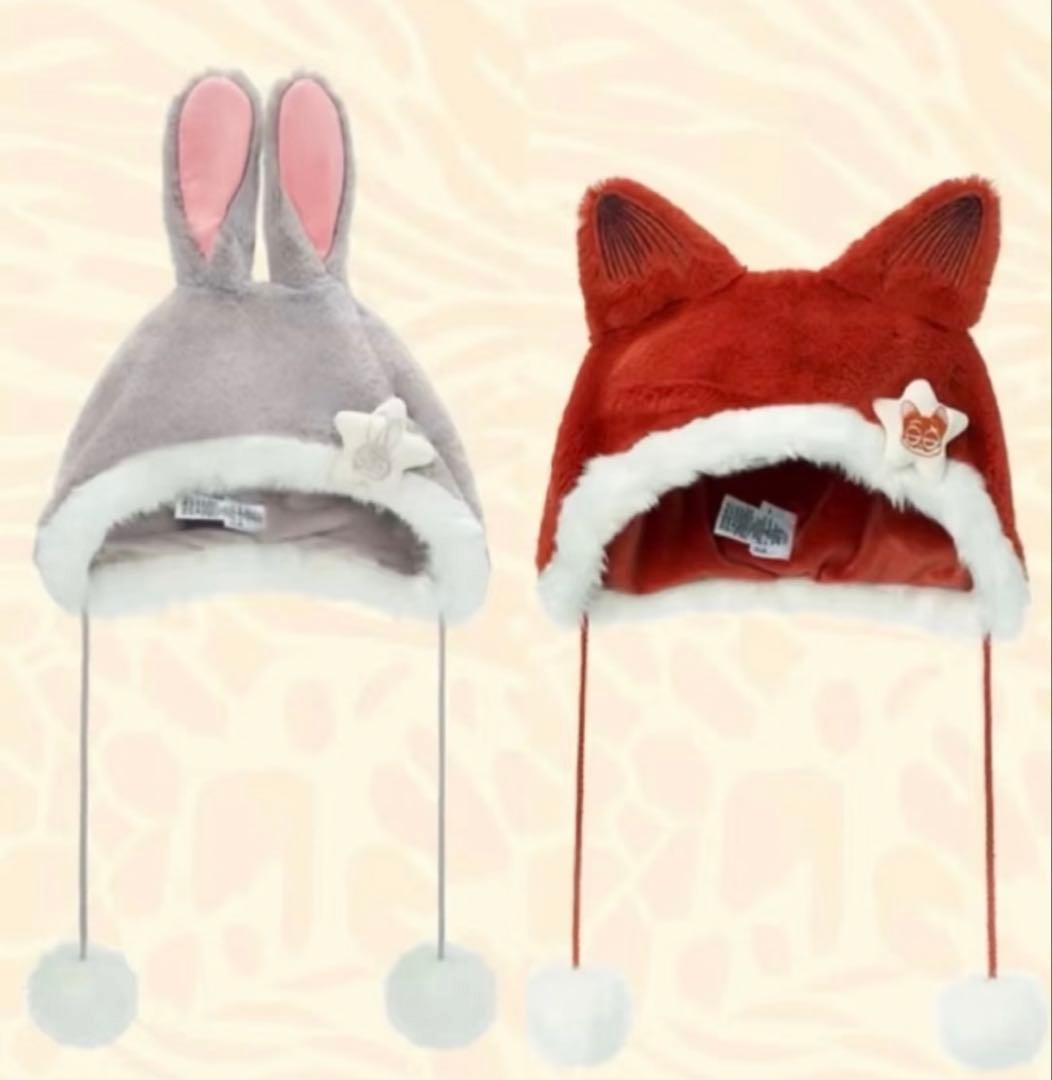 上海ディズニー限定ズートピアニックジュディファンキャップ帽子2点