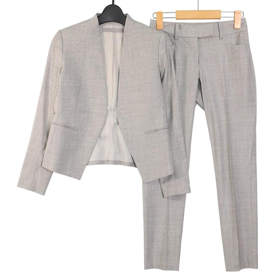 theory luxe EXECUTIVE パンツスーツ セットアップ グレー - メルカリ