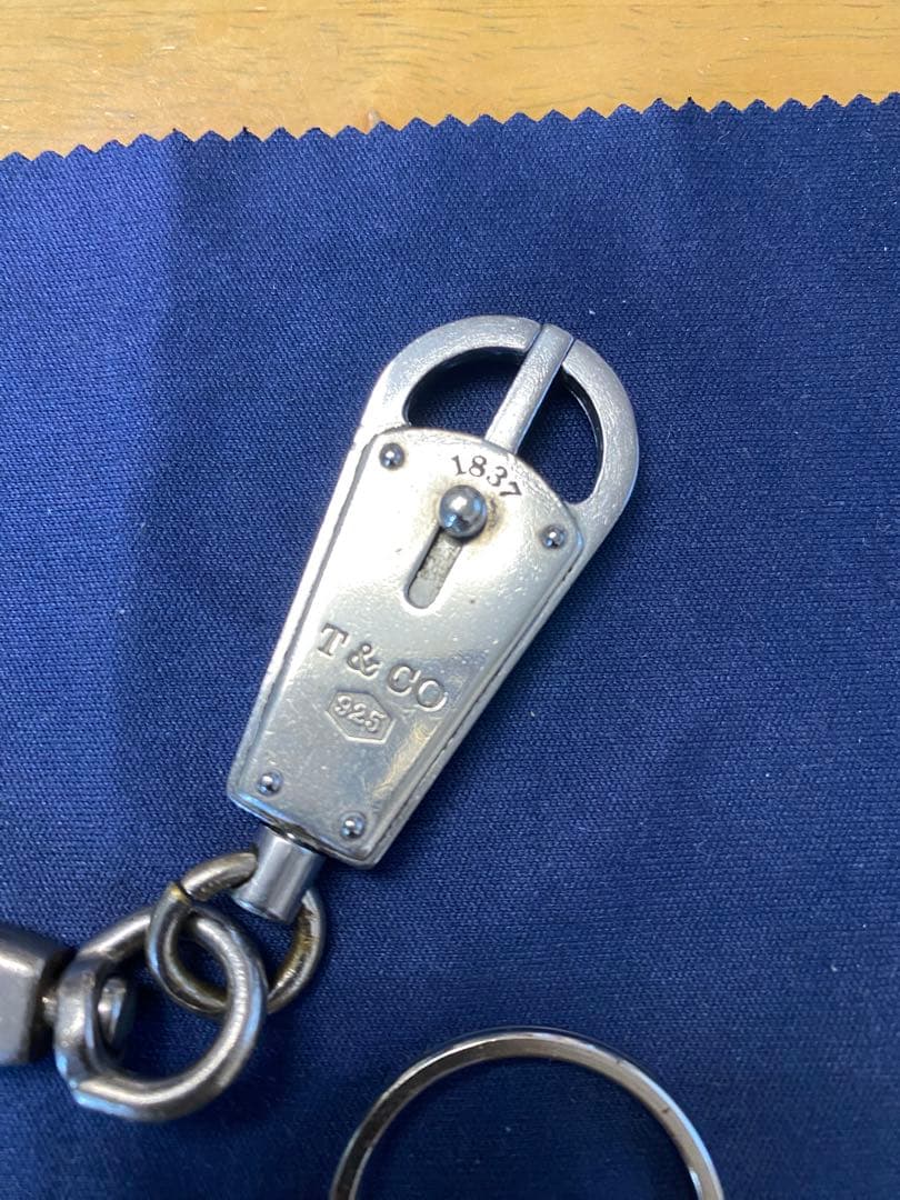 T&CO 1837 シルバー キーホルダー TIFFANY&Co.（ティファニー） キーホルダー 1837 バー キーリング