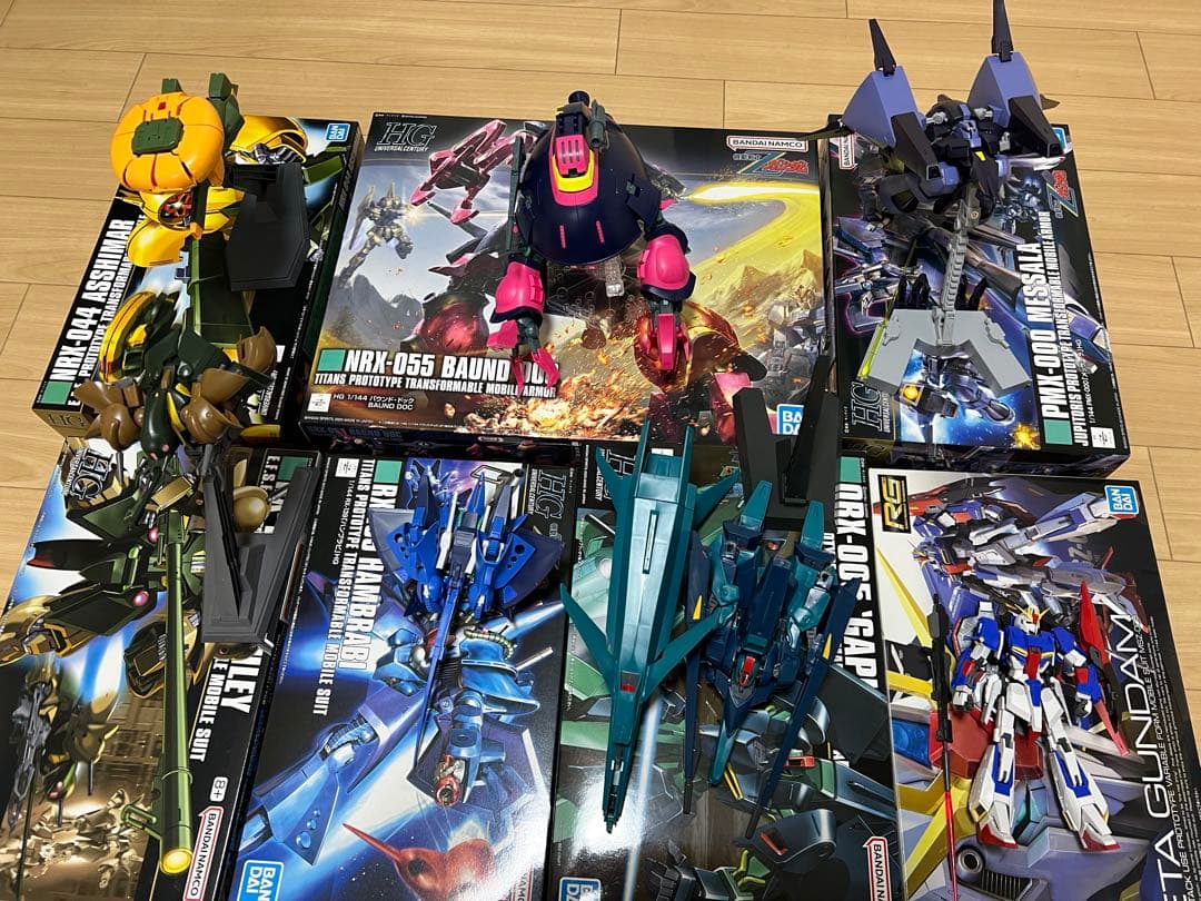 ＨＧガンプラ　まとめ売り完成品＋未組み立て