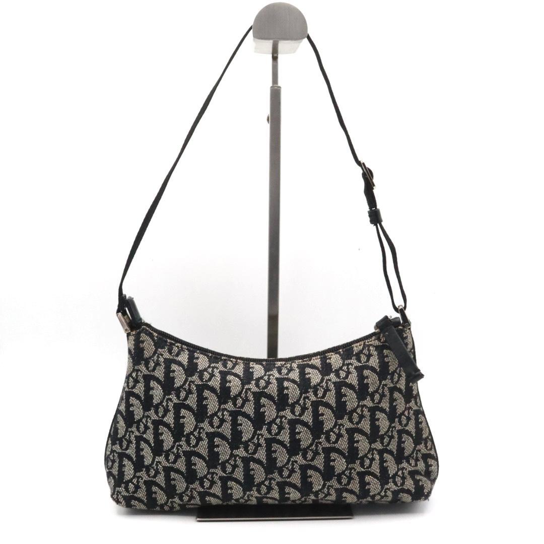 美品　クリスチャン　ディオール　トロッター　ハンドバッグ　ブラック