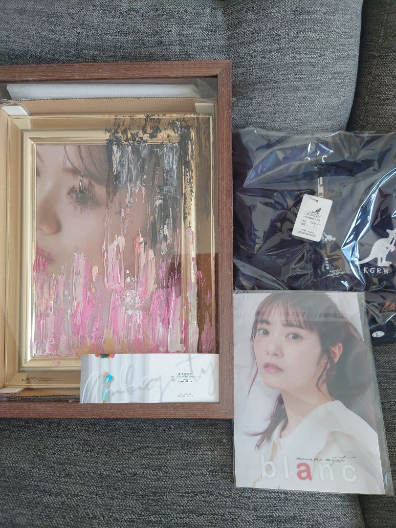 日向坂46　宮田愛萌　油絵アート　額縁　パーカー　　ミニ写真集