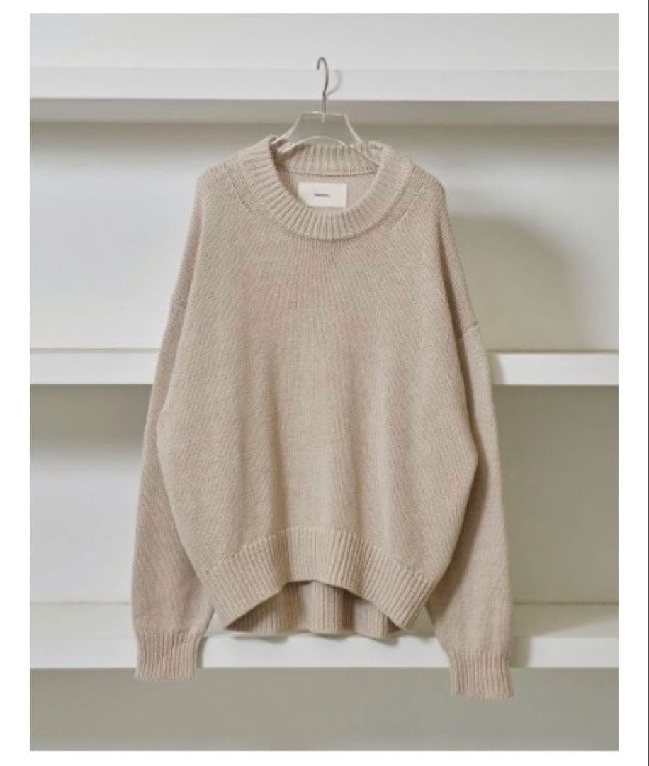 【トゥデイフル】人気商品/ラウンドヘムリネンニット/フリーサイズ/試着のみ