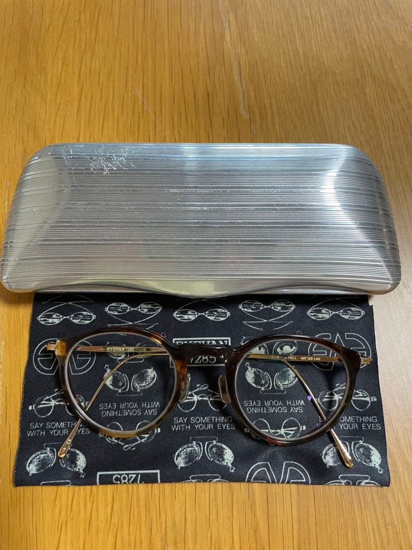 eyevan7285 メガネ　眼鏡　茶色