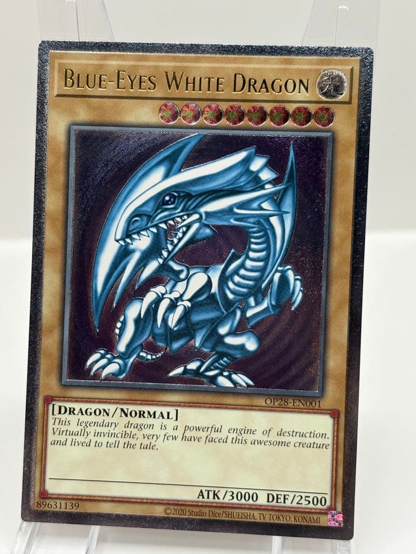 希少 EU版 青眼の白龍 レリーフ 遊戯王 OTS 青眼の白龍 OTS28 EU版(ドイツ語)レリーフ OP28-DE001 最近話題のOTS