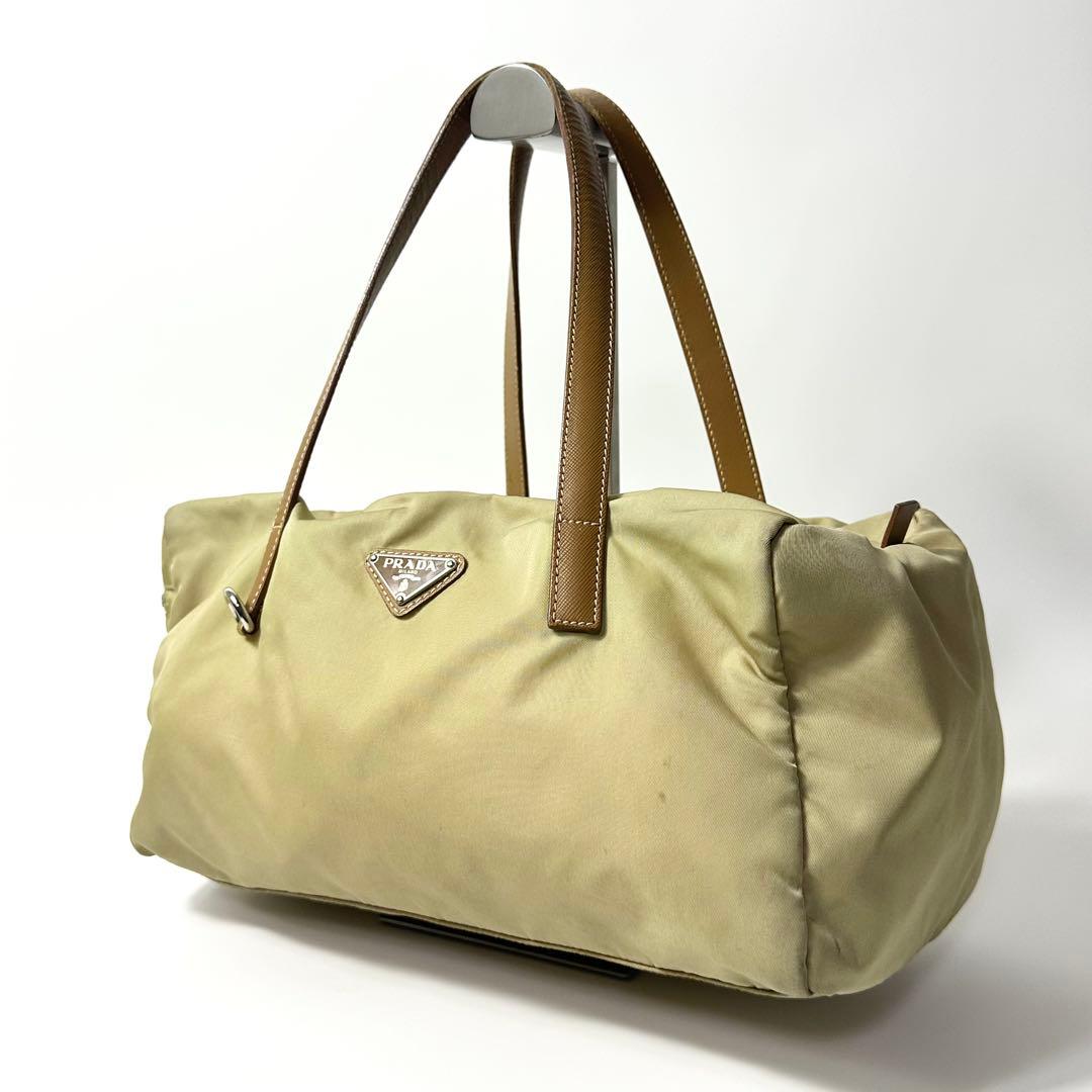PRADA ナイロン ボストンバッグ ベージュ archive