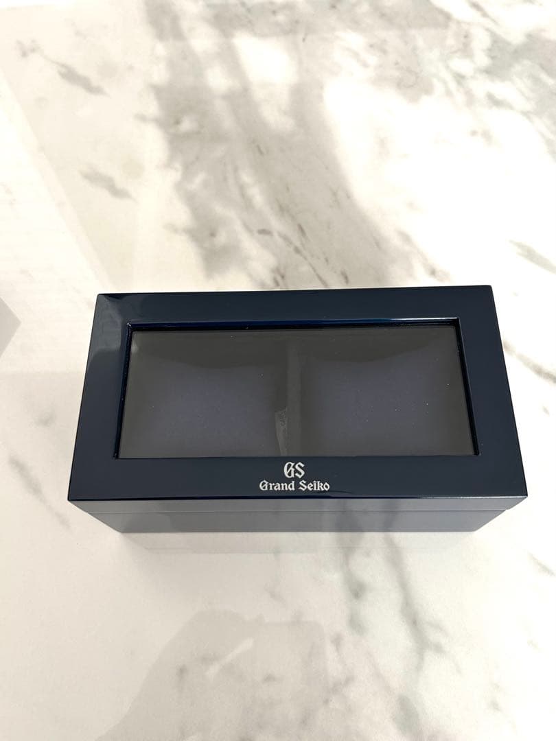 【高山】【グランドセイコー】ウオッチケース　非売品 グランドセイコー Grand Seiko 純正 ウォッチ ボックス 2本用 ブルー
