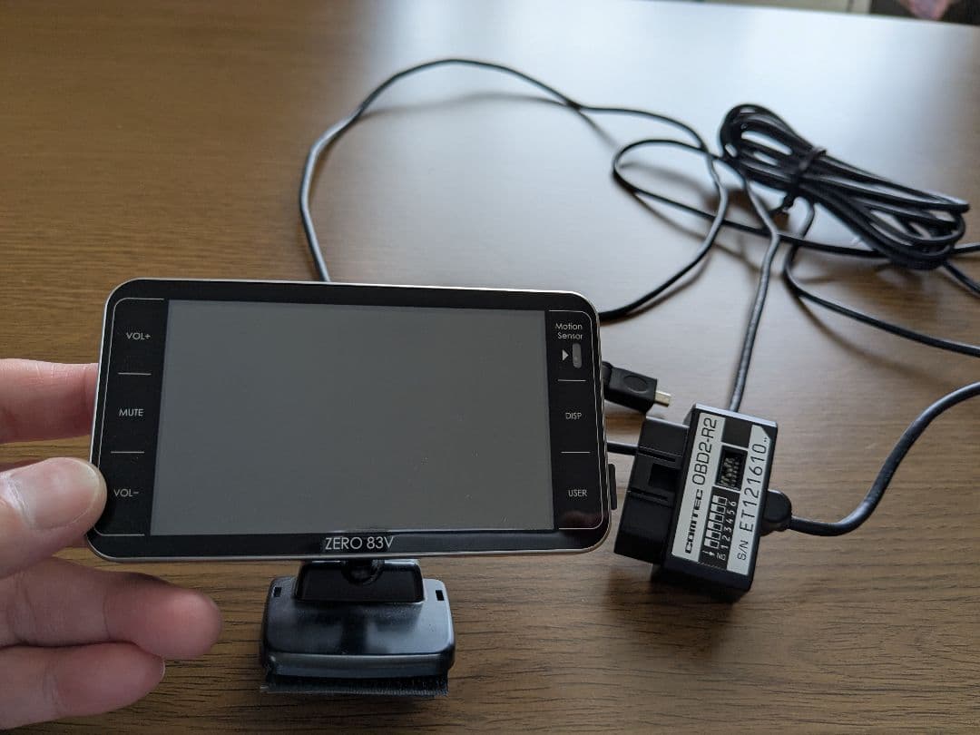 コムテック ZERO83V OBD2-R2、リモコン付き