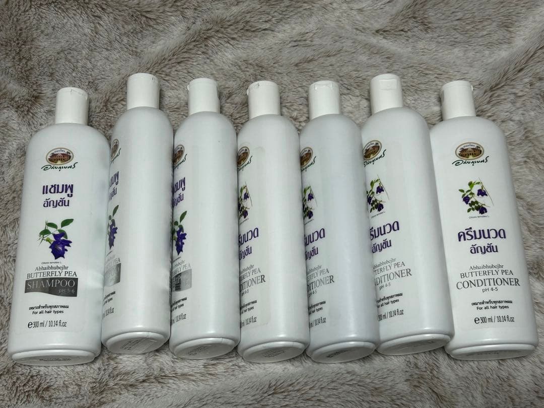 アバイブーベ バタフライピー シャンプー&コンディショナー 7本セット