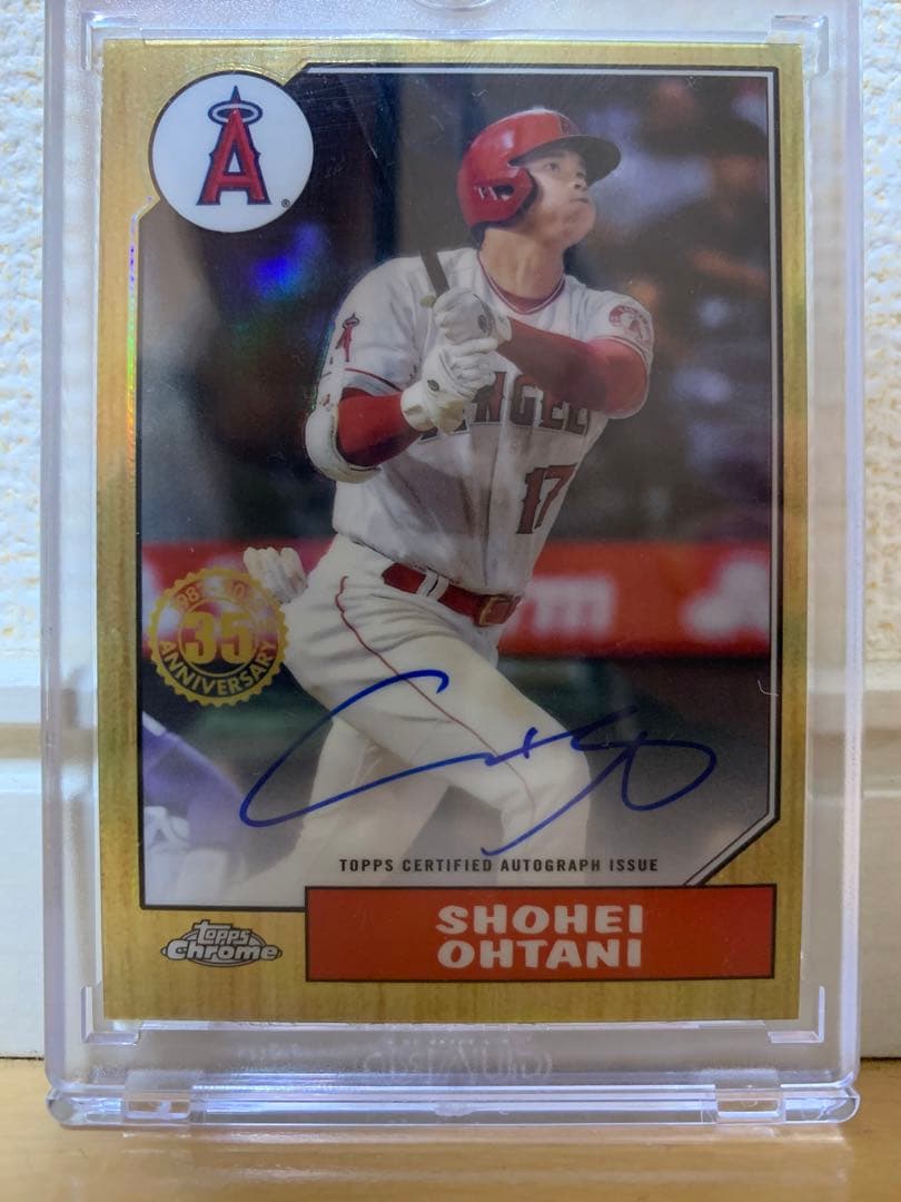 2022 topps chrome 大谷翔平直筆サインカード35周年50シリ - メルカリ