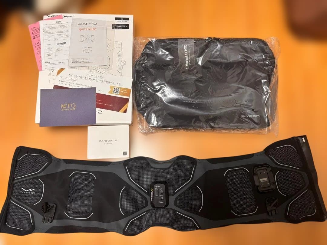 SIXPADコアベルト2 Ｍサイズ　コントローラー、箱、説明書、専用バッグあり