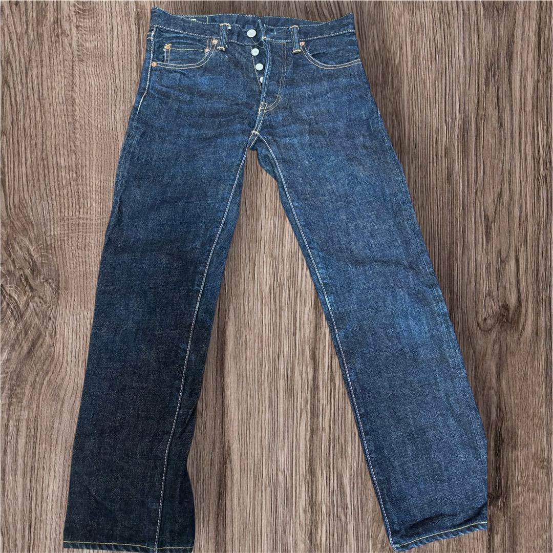 MOMOTARO ストレートデニム ダークブルー　桃太郎ジーンズ　28