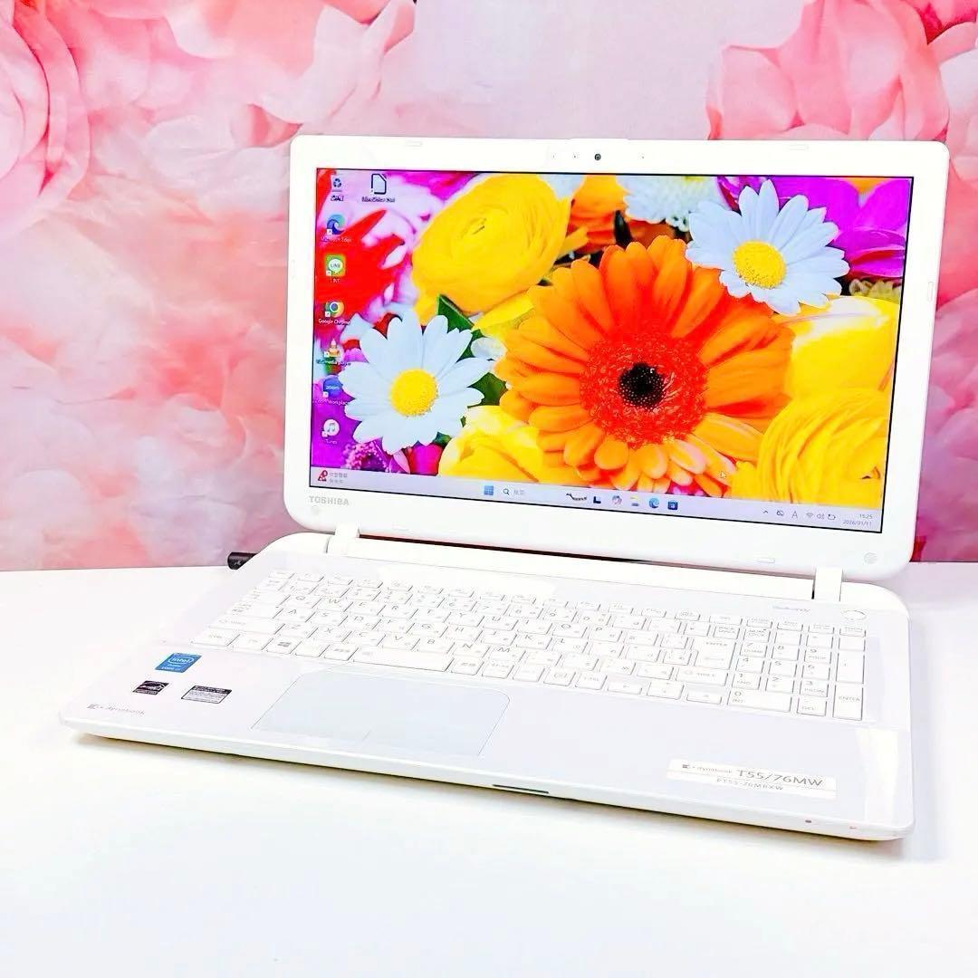 新品高速SSD✨windows11✨カメラ ノートパソコン 薄型 Office