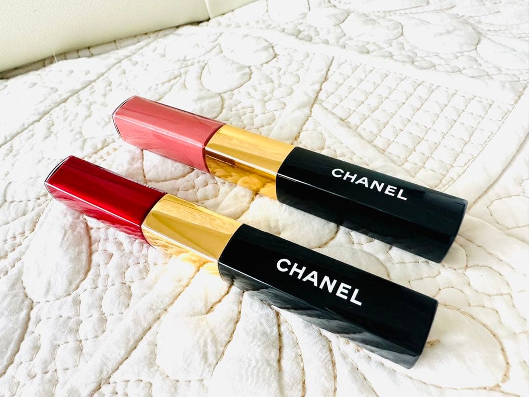 シャネル２本☆ルルージュデュオウルトラトゥニュ40ライトローズ47ダーリンレッド