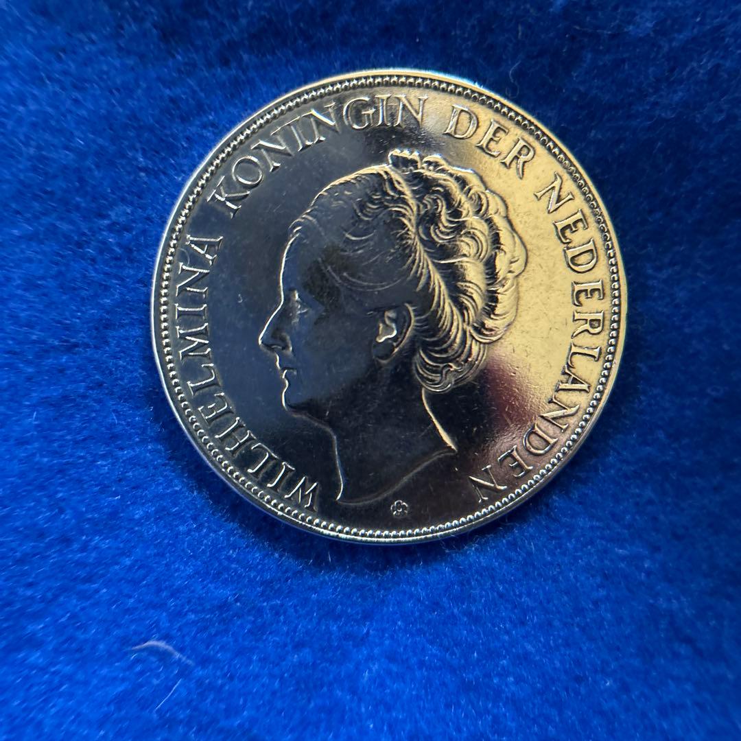 オランダ女王銀貨1930年2.5G