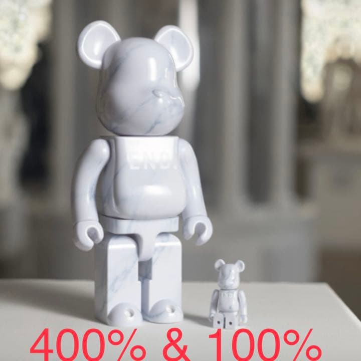 ベアブリック END. MEDICOM BE@RBRICK 400% 100%